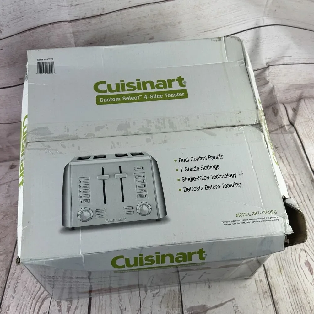 Cuisinart Custom Select 4 Slice Stainless Steel Toaster Dual Control